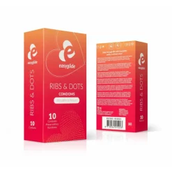 Easyglide Condooms Ribs & Dots 10 stuks