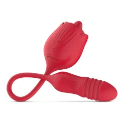 Easytoys Clitoris Vibrator met Stotende Dildo The Rose