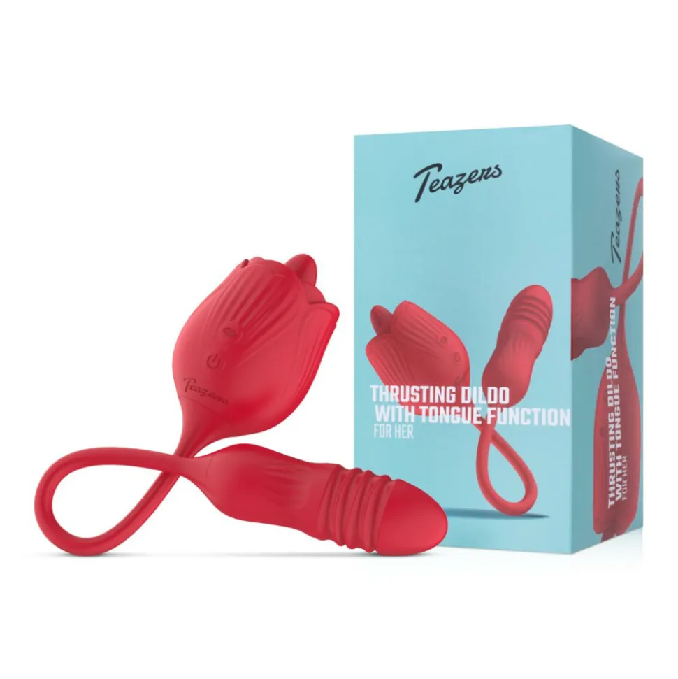 Easytoys Clitoris Vibrator met Stotende Dildo The Rose