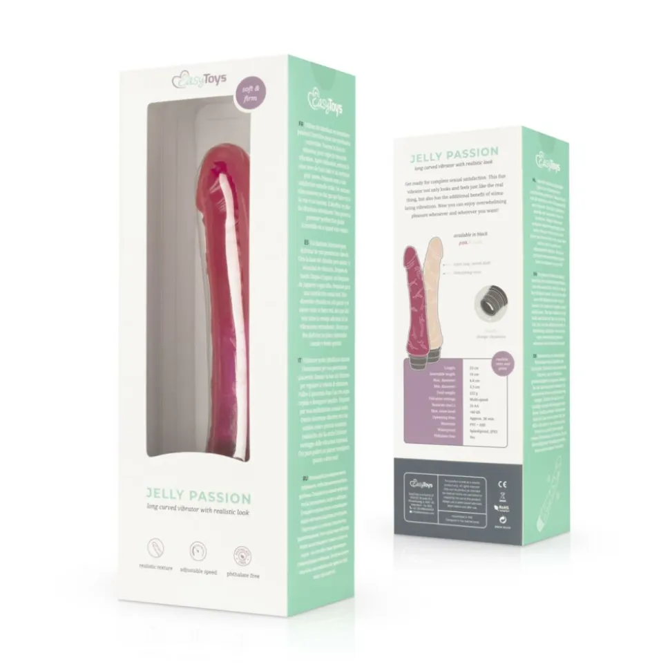 Easytoys Jelly Passion Realistische Vibrator Roze