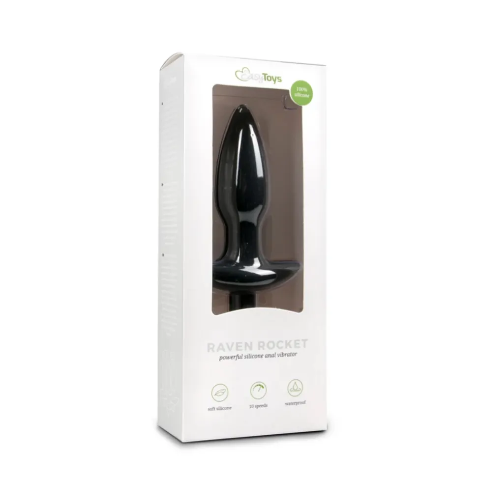 Easytoys Vibrerende Buttplug Zwart