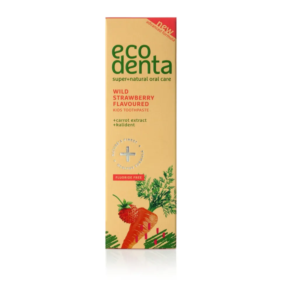 Ecodenta Tandpasta Kids Wilde Aardbei met Wortel & Kalident 75 ml