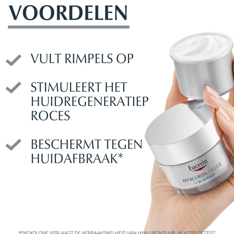 Eucerin Hyaluron-Filler + 3x Effect Dagcrème Droge Huid SPF 15 Navulling 50 ml