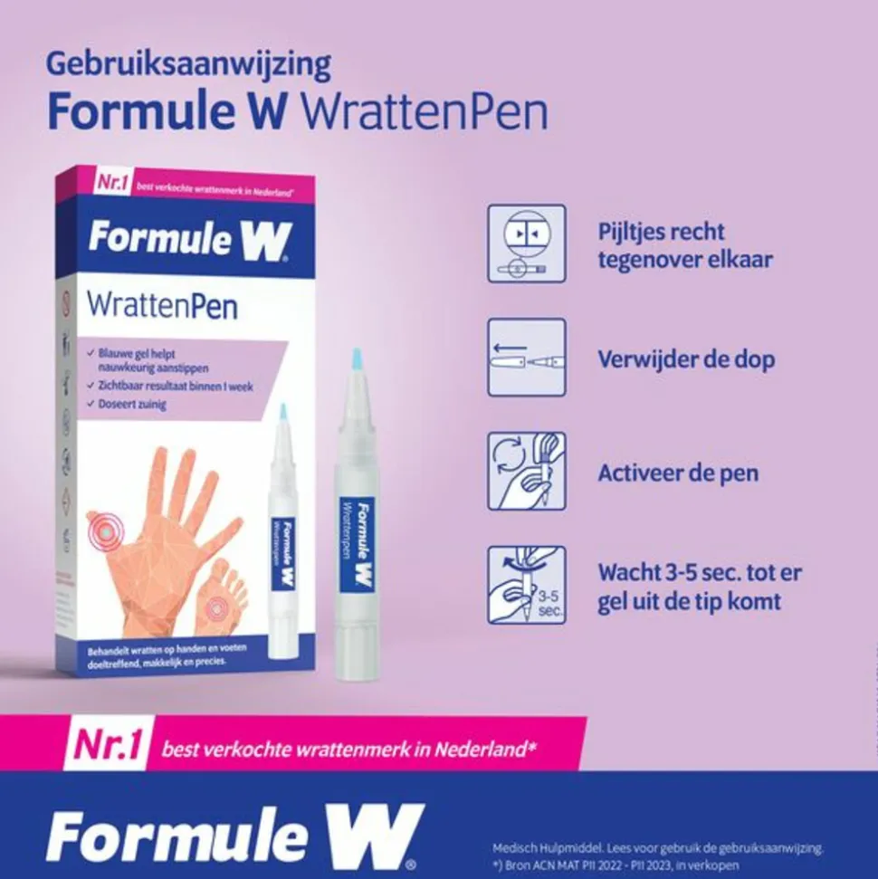 Formule W Wrattenpen TCA-Active Gel 1,5 ml