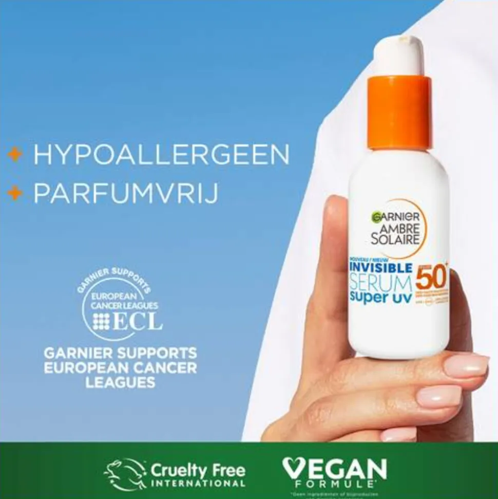 Garnier Ambre Solaire Face Super UV Invisible Serum SPF 50+ 30 ml