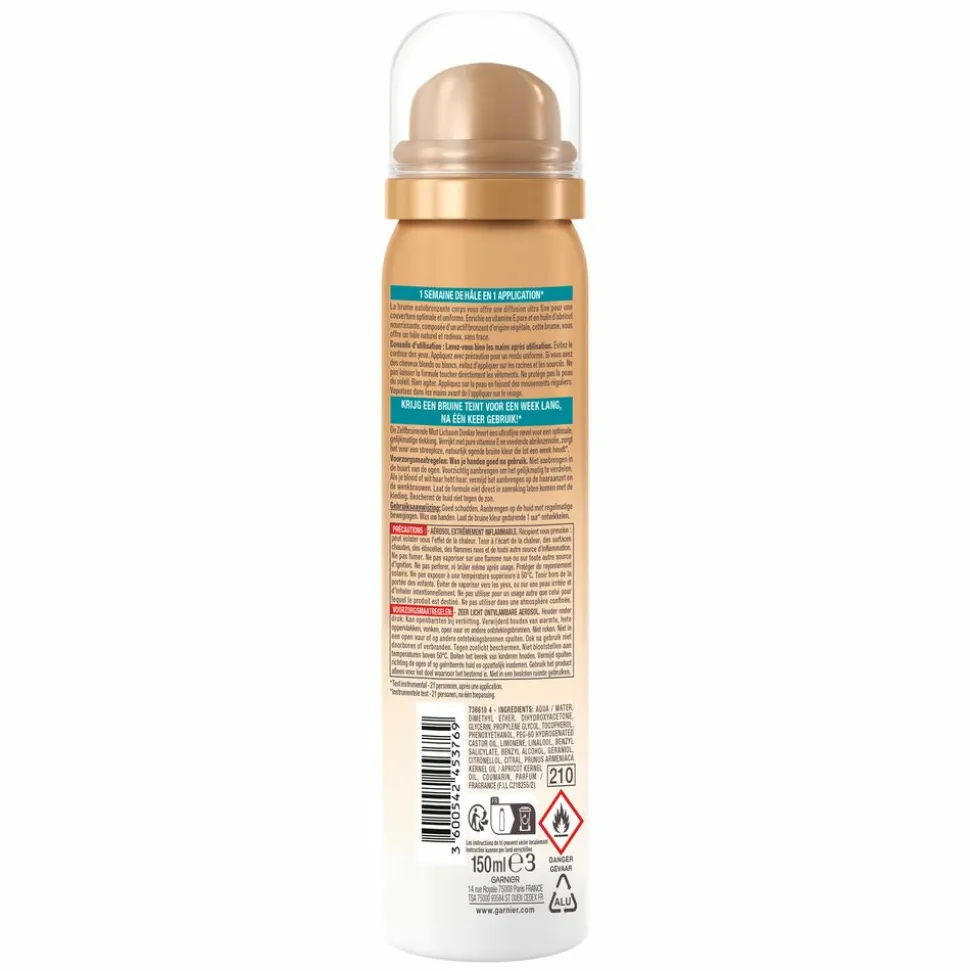 Garnier Ambre Solaire Natural Bronzer Zelfbruinende Body Mist 150 ml