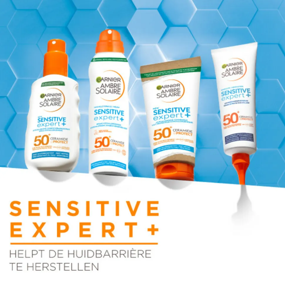Garnier Ambre Solaire Sensitive Expert+ Kids Zonnebrandmelk SPF 50+ Reisformaat 50 ml