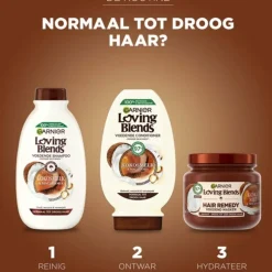 Garnier Loving Blends Kokosmelk en Macadamia Shampoo 300 ml