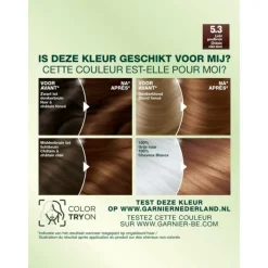 Garnier Nutrisse Ultra Crème Permanente Haarkleuring 5.3 Licht goudbruin