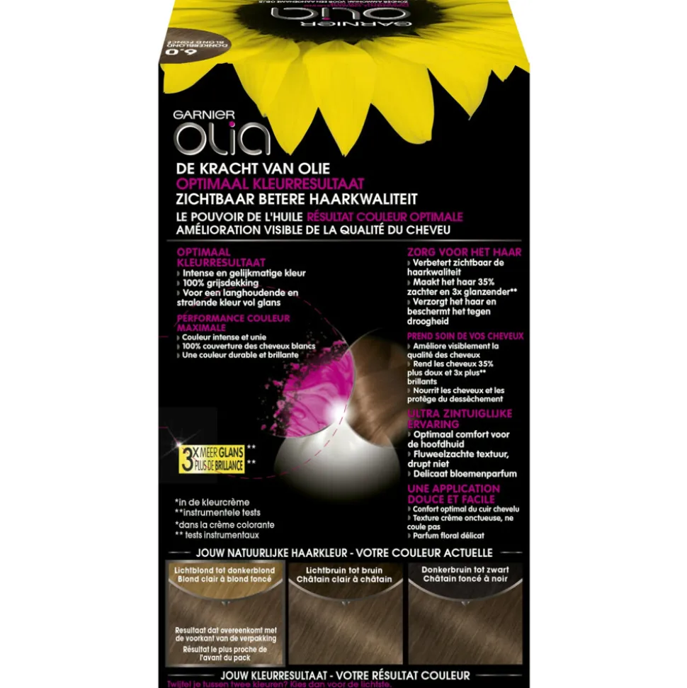 Garnier Olia Permanente Crèmekleuring 6.0 Donkerblond