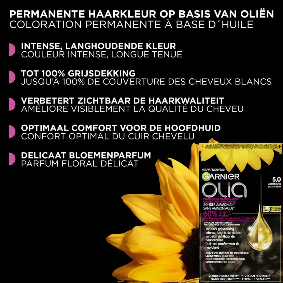Garnier Olia Permanente Crèmekleuring 6.0 Donkerblond