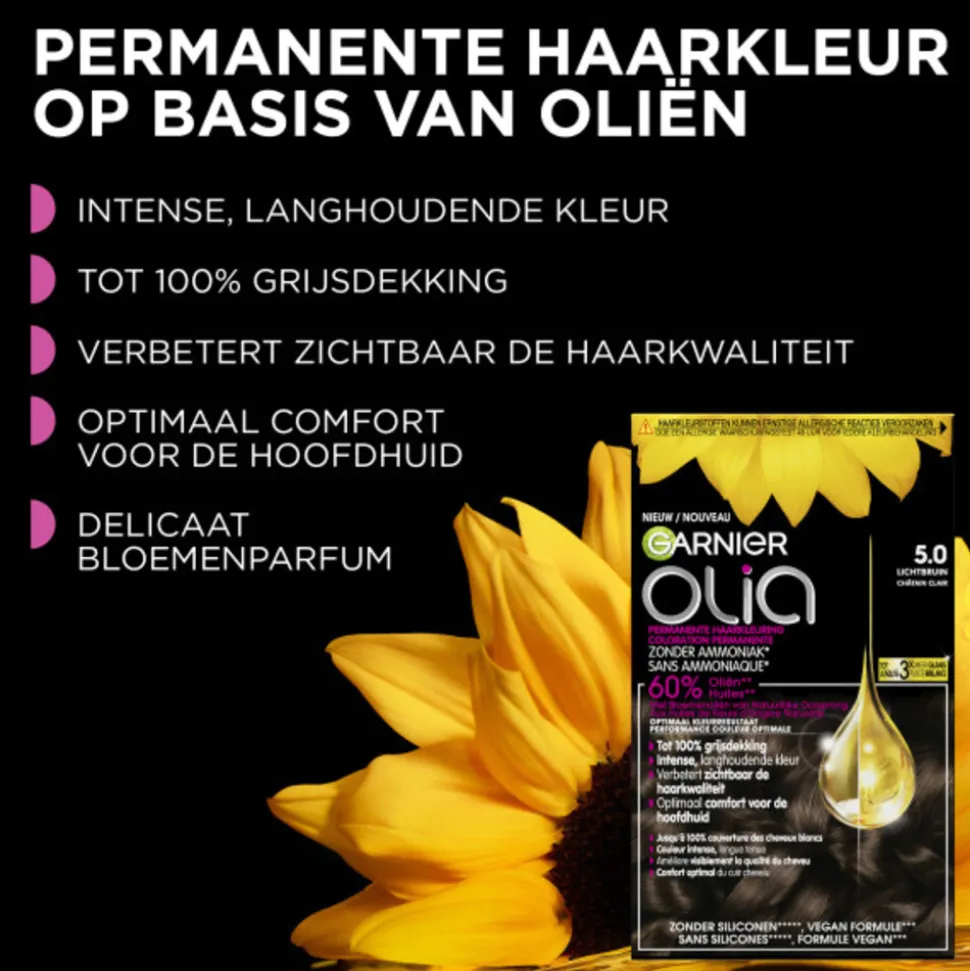Garnier Olia Permanente Crèmekleuring 4.62 Donker Granaatrood
