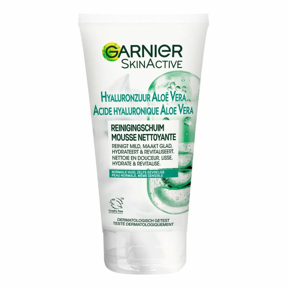 Garnier SkinActive Hyaluronzuur Aloë Vera Gezichtsreinigingsschuim 150 ml