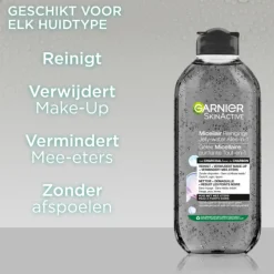 Garnier SkinActive Micellair Reinigingswater Jelly-water Alles-in-1 met Charcoal 400 ml