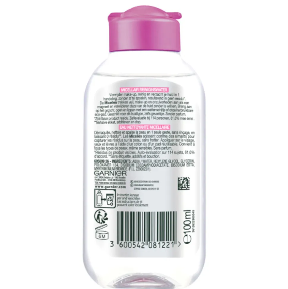 Garnier SkinActive Micellair Reinigingswater voor Gevoelige Huid 100 ml