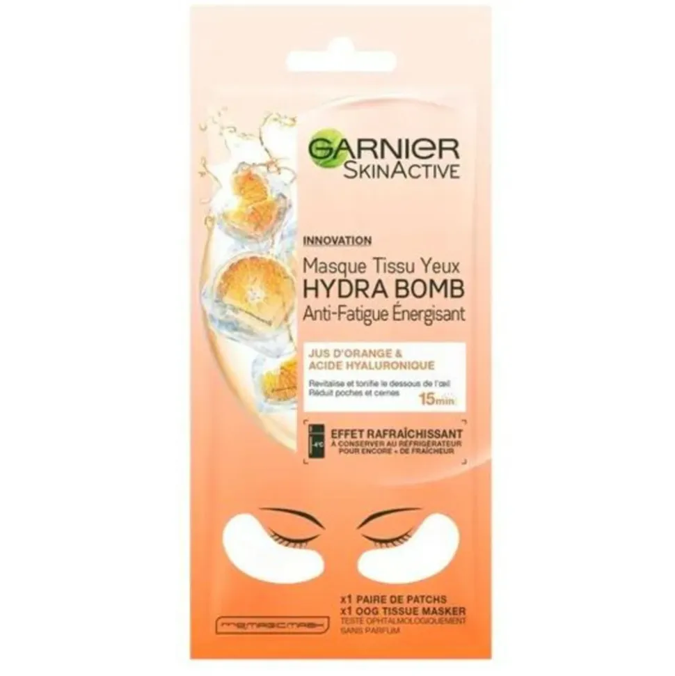 Garnier SkinActive Tissue Oogmasker Hydra Bomb Orange
