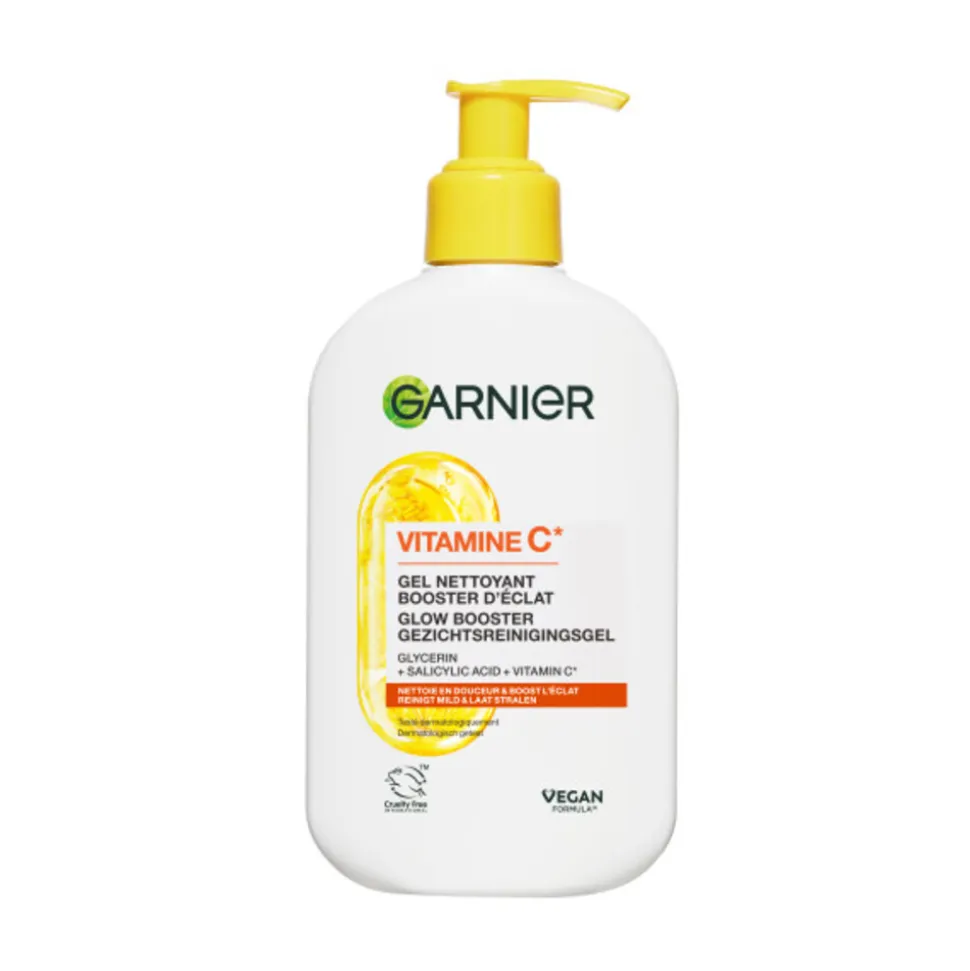 Garnier SkinActive Vitamine C Glow Booster Gezichtsreiningsgel 250 ml