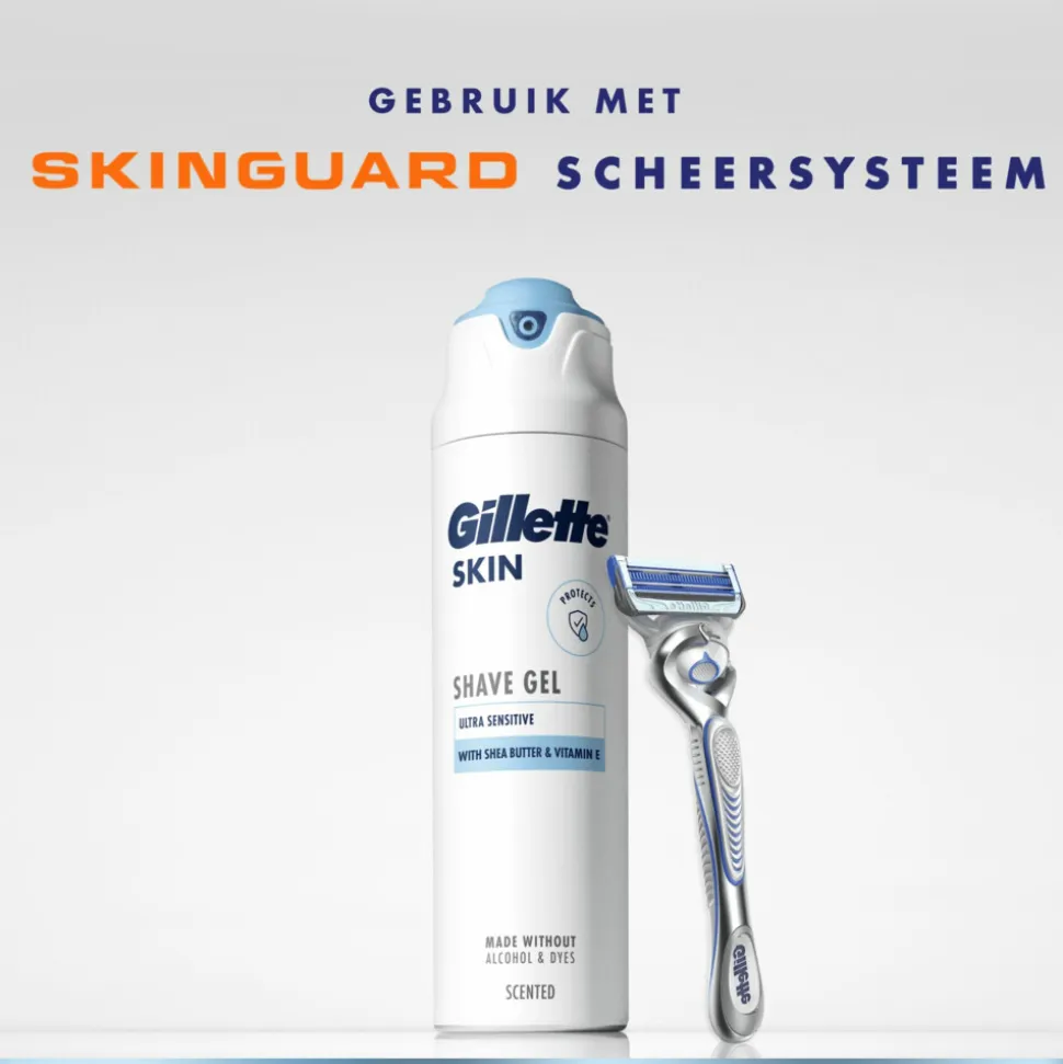 Gillette Skin Scheergel Ultra Gevoelige Huid 200 ml