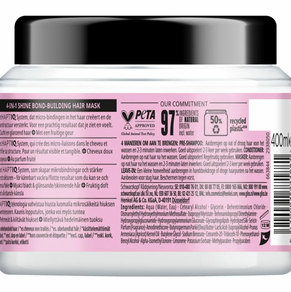 Gliss Haarmasker Liquid Silk 400 ml