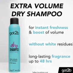 Got2b Droogshampoo Extra Volume 200 ml