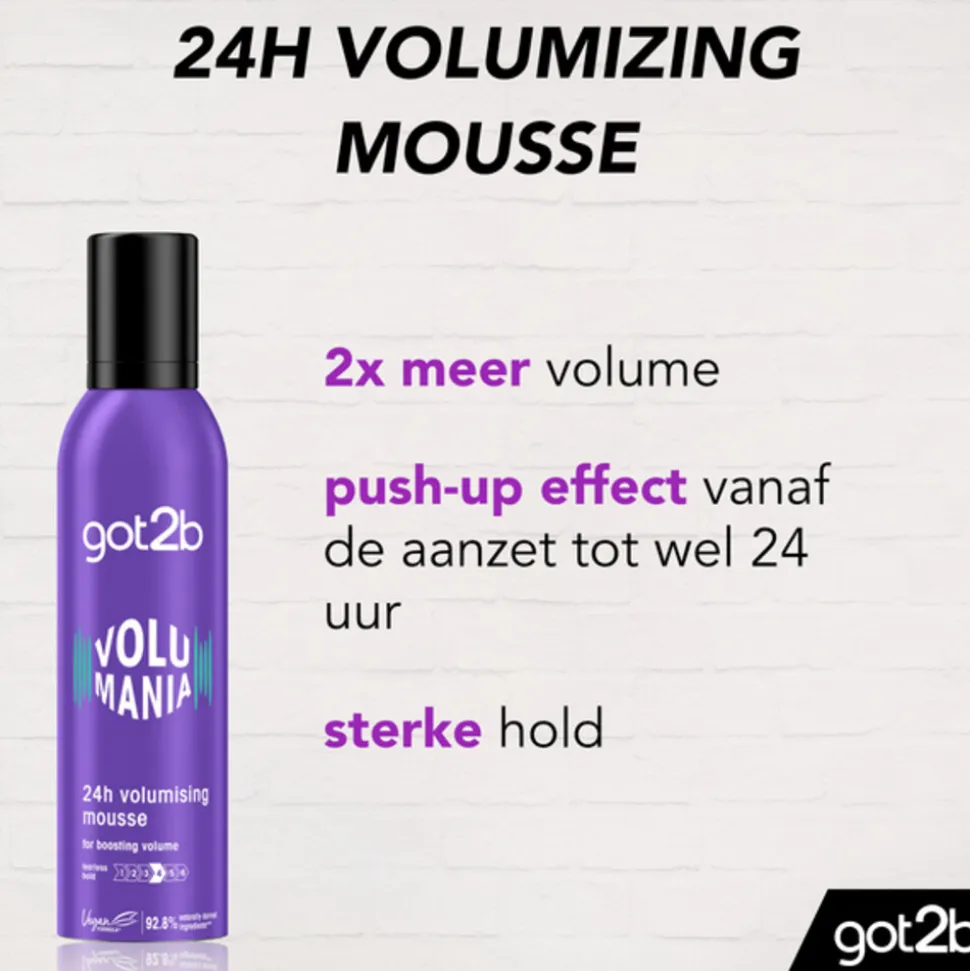 Got2b Volumania 24H Volumizing Mouse 250 ml