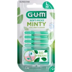 GUM Soft-Picks Comfort Flex Mint Large 40 stuks