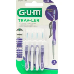 GUM Trav-Ler Ragers Paars 1.2mm 4 stuks
