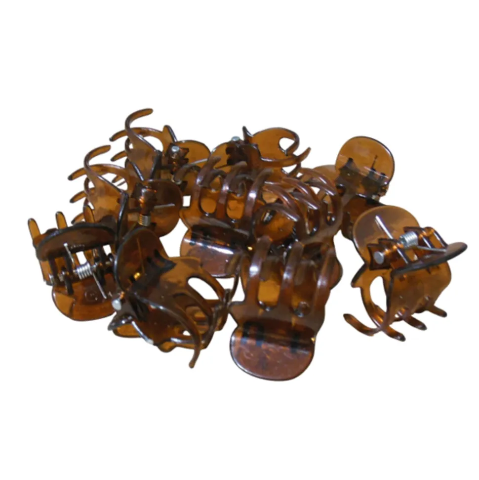 Hair Mode Haarklemmen Mini Bruin 10 stuks