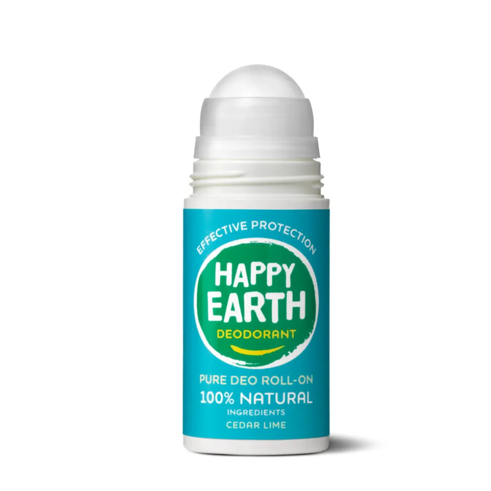 Happy Earth 100% Natuurlijke Deodorant Roller Cedar Lime 75 ml