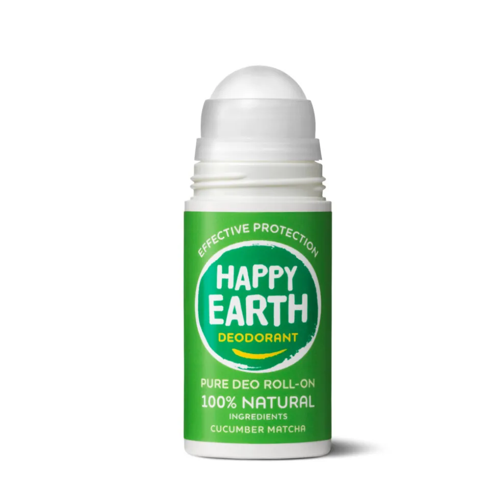 Happy Earth 100% Natuurlijke Deodorant Roller Cucumber Matcha 75 ml