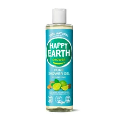 Happy Earth 100% Natuurlijke Douchegel Cedar Lime 300 ml