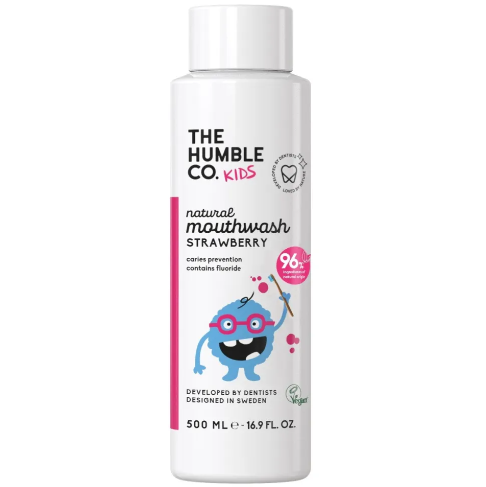 Humble Brush Mondwater Strawberry Kids 500 ml