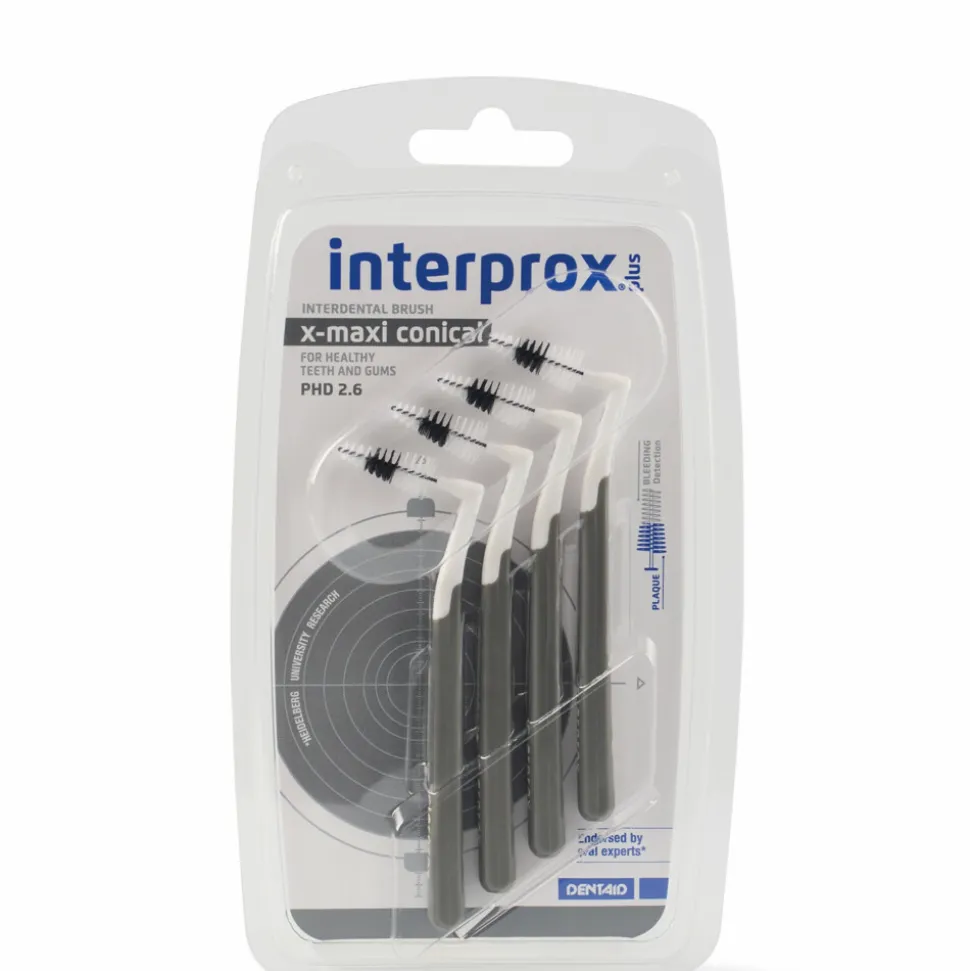 Interprox Ragers Plus X-Maxi Conical Grijs PHD 2.6 4 stuks