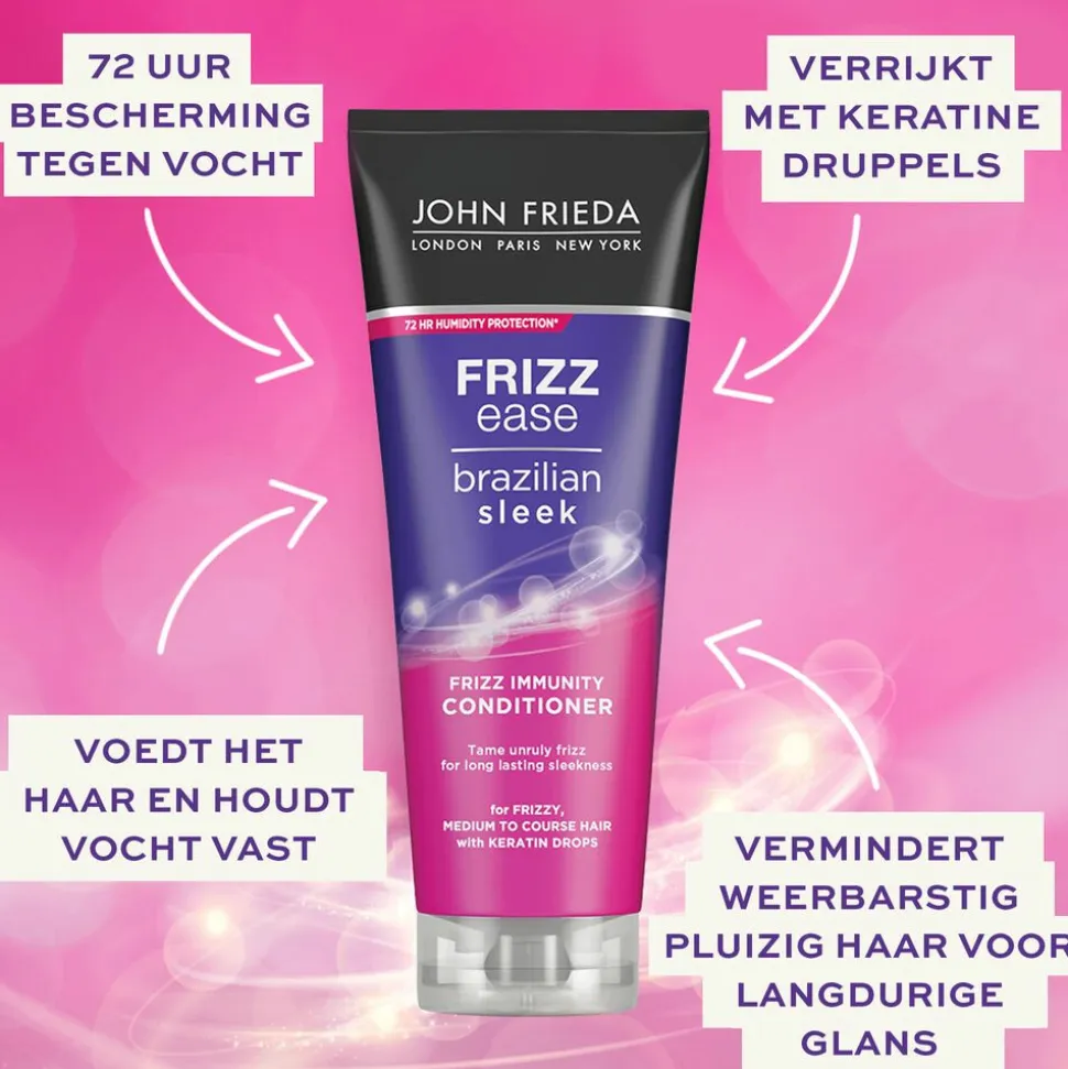 John Frieda Frizz Ease Brazilian Sleek Conditioner 250 ml