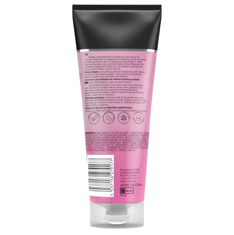 John Frieda Vibrant Shine Colour Shampoo 250 ml