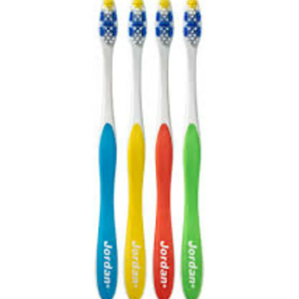 Jordan Tandenborstel Total Clean Medium 4-pack 4 stuks