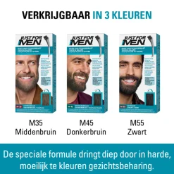 Just for Men Snor en Baard Middenbruin M35 1 set