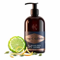 King C. Gillette Baard- en Gezichtsreiniger 350 ml