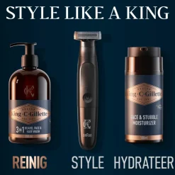 King C. Gillette Baard- en Gezichtsreiniger 350 ml