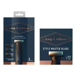 King C. Gillette Style Master Stoppelbaardtrimmer + Refill Pakket