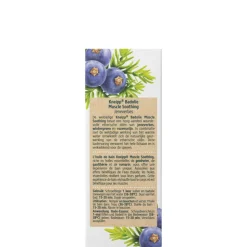 Kneipp Badolie Muscle Soothing JeneverbesDe weldadige Kneipp® Badolie Muscle Soothing bevat een hoog aandeel waardevolle etherische oliën van jeneverbes, wintergroen en rozemarijn. In combinatie met de weldadige werking van het warme water ontwikkelt zich de natuurlijke geurwerking van de etherische oliën. Deze badervaring verwarmt het hele lichaam en is verkwikkend voor de spieren.Dermatologisch getestNiet parfumvrijPH NeutraalProefdiervrijVeganGeschikt voor alle huidtypen Gevarenaanduidingen Ontvlambaar Milieugevaarlijk Zeer licht ontvlambaar gas. Zeer licht ontvlambare aerosol. Zeer licht ontvlambare vloeistof en damp. Licht ontvlambare vloeistof en damp. Ontvlambare vaste stof. Ontvlambare aerosol. Ontvlambare vloeistof en damp. Zeer giftig voor in het water levende organismen. Zeer giftig voor in het water levende organismen, met langdurige gevolgen. Giftig voor in het water levende organismen, met langdurige gevolgen. Aanvullende informatie Hoe te gebruiken?Schroefdopje 1 keer vullen en badolie toevoegen aan het water (36-38ºC). Duur van het bad: 15-20 min. Dopje omspoelen.Cosmeticaproduct. Niet voor inwendig gebruik. Buiten het bereik van kinderen houden. Waarschuwing: Om verkleuringen te voorkomen, de badolie toevoegen aan het stromende water. Onverdund product bij direct contact met voorwerpen of de huid gelijk afspoelen met water. Badkuip na het baden naspoelen.Ingrediënten:Polysorbate 20, Pinus Pinaster Oil, Aqua (Water), Parfum (Fragrance), Eucalyptus Globulus Leaf Oil, Gaultheria Procumbens (Wintergreen) Leaf Oil, Limonene, Juniperus Communis Fruit Oil, Rosmarinus Officinalis (Rosemary) Leaf Oil, Rosmarinus Officinalis (Rosemary) Leaf Extract, Helianthus Annuus (Sunflower) Seed Oil, Linalool, Geraniol, Glycine Soja (Soybean) Oil, Tocopherol, CI 47005 Ingrediënten Polysorbate 20, Aqua (Water), Glycerin, Eucalyptus Globulus Leaf Oil, Parfum (Fragrance), Limonene, Juniperus Communis Fruit Oil, Juniperus Phoenicea Wood Oil Rectified, Rosmarinus Officinalis (Rosemary) Leaf Oil, Linalool, Geraniol, Sodium Levulinate, Sodium Anisate, CitricAcid, Glycine Soja (Soybean) Oil, Tocopherol, CI 47005. Fabrikant informatie Merk: Kneipp Ean: 4008233032894 Artikel: 1057-832 Fabrikant gegevens: Kneipp Adres: Vliegend Hertlaan 49 3526 KT Utrecht Nederland Contactgegevens: Tel: 030 281 3300 Email: [email protected] Website: https://www.kneipp.com Reviews Schrijf jouw review Hoe controleren en plaatsen wij reviews? Plein plaatst enkel reviews van klanten en personen die het product daadwerkelijk gebruikt hebben, ook wanneer deze negatief of neutraal is. Voordat de review geplaatst wordt controleren we handmatig of deze écht is en voldoet aan onze reviewvoorwaarden. Wanneer het product op Plein gekocht is vermelden we dat bij de review. Plein betaalt niet voor reviews, wanneer een reviewer door een andere partij is vergoed staat dit erbij vermeld. Door Elien op 1 september 2022 | Heeft dit product gekocht Deze review is geschreven bij product Kneipp Badolie Soft Skin Amandelbloesem 100 ml Verrukkelijke badolie met heerlijke geur en lekkere olie geen Super lekkere badolie Oorspronkelijk geplaatst op plein.nl Door Lydia Maria op 13 mei 2020 | Heeft dit product gekocht Deze review is geschreven bij product Kneipp Badolie New Energy Rozemarijn 100 ml Zalig badmoment met deze olie Lekker genieten Heerlijke geur Super zacht en voedend voor de huid Mag ietsje beterkoop daar je in verhouding meer verbruikt dan badcreme of badschuim Heerlijk relaxen en tegelijk je huid laten verwennen met deze badolie van Kneipp Oorspronkelijk geplaatst op plein.nl Door Morvenna op 17 december 2014 | Heeft dit product gekocht Deze review is geschreven bij product Kneipp Badolie Relaxing Lavendel 100 ml Lekkere badolie, vooral in de winter als het koud is, kan je heerlijk ontspannen. Al een paar jaar mijn favoriet. Oorspronkelijk geplaatst op plein.nl Door Els op 11 december 2014 | Heeft dit product gekocht Deze review is geschreven bij product Kneipp Badolie Refreshing Eucalyptus 100 ml Heerlijk na een week drukte Frisse geur Lichaam en geest komen tot rust erg lekkere badolie. Als ik het een weekje druk gehad heb kan ik altijd heerlijk relaxen door de frisse geur. Echt een aanrader Oorspronkelijk geplaatst op plein.nl Bekijk alle reviews 6x Kneipp Badolie Muscle Soothing Jeneverbes 100 ml