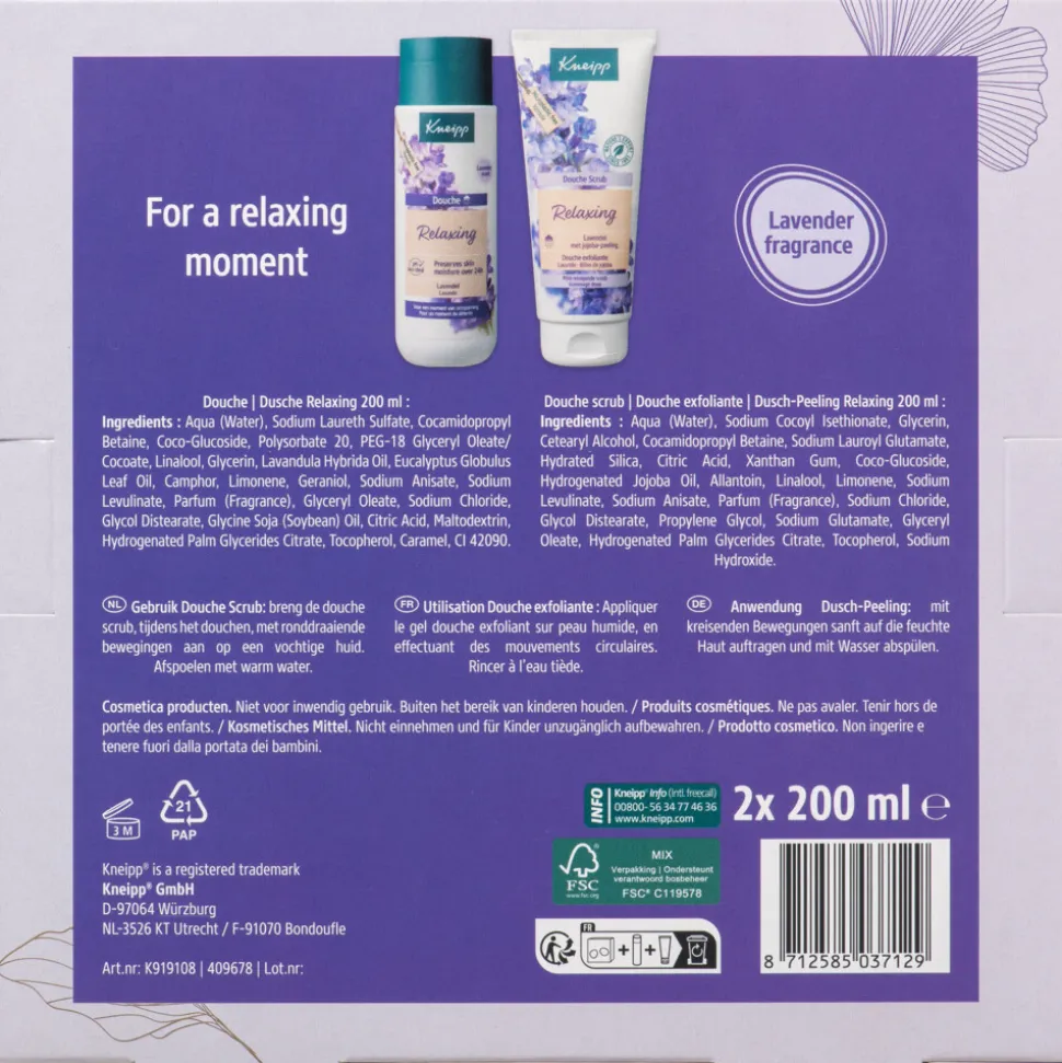 Kneipp Geschenkset Relaxing Favourites 1 set