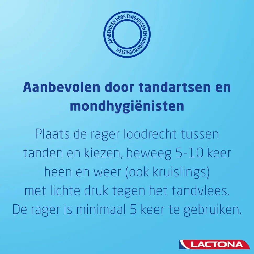 Lactona Ragers Easyclean M Blauw Cilindrisch 5.0 mm 8 stuks