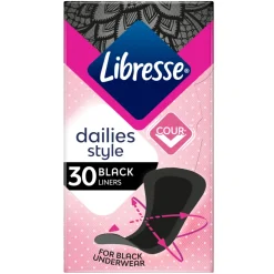 Libresse Inlegkruisjes Zwart 30 stuks