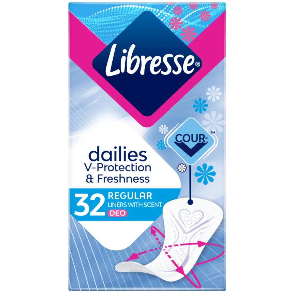 Libresse Regular Inlegkruisjes Deo Fresh 32 stuks