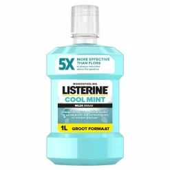 Listerine Mondwater Cool Mint Milde Smaak Zonder Alcohol 1 liter