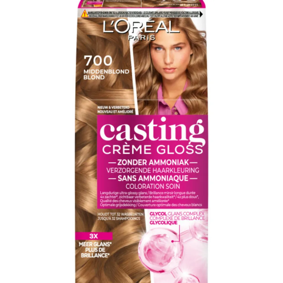 L'Oréal Casting Crème Gloss Semi-Permanente Haarkleuring 700 Middenblond