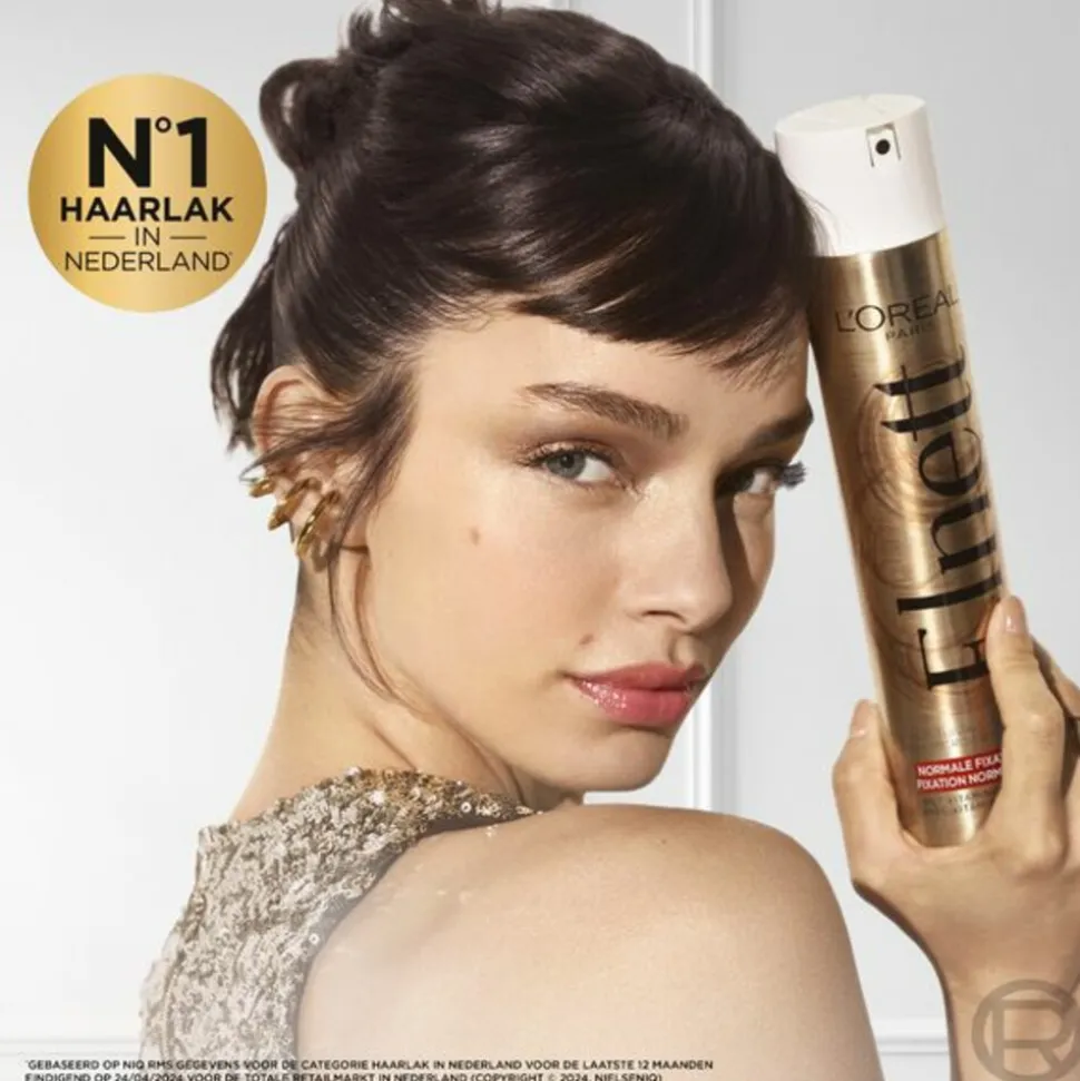 L'Oréal Elnett Satin Haarspray Normale Fixatie 400 ml