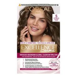 L'Oréal Excellence Crème Permanente Crèmekleuring 5 Lichtbruin