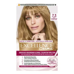 L'Oréal Excellence Crème Permanente Crèmekleuring 7.3 Goud Middenblond